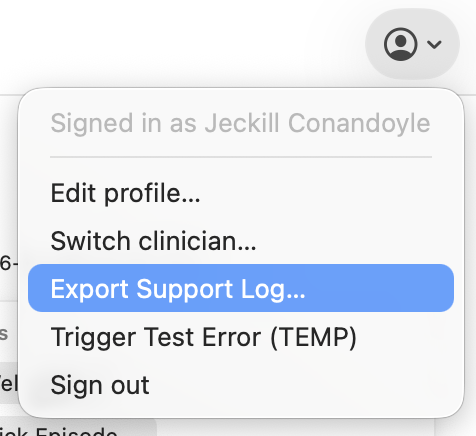 Support log