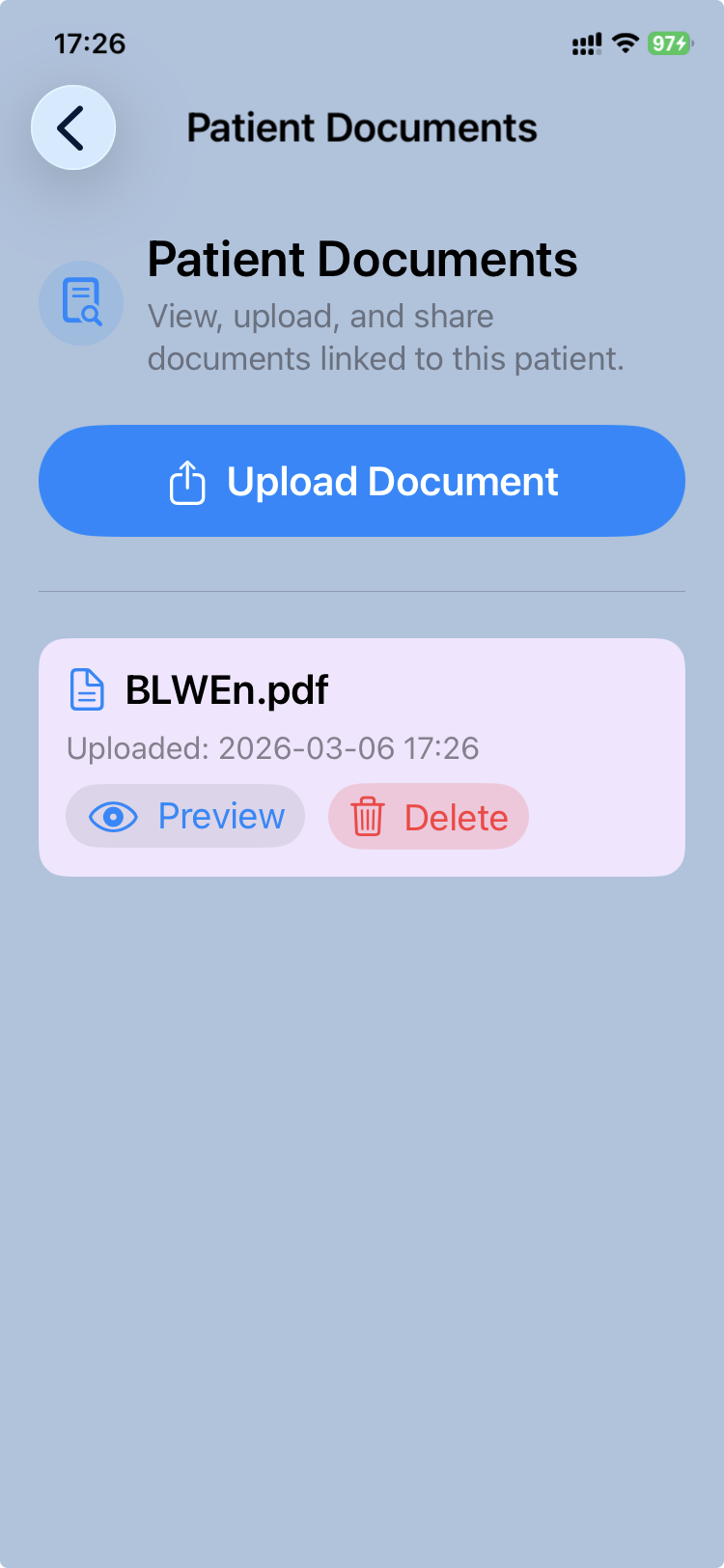 CareView Family — Documents list